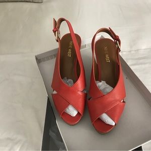 NEW red wedges by Nine West!